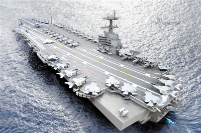 建造中的\福特\级航母是美国海军最新的超级